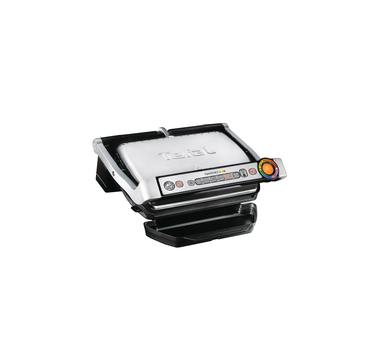 Tefal GC714D OptiGrill+ Contact Grill with Snacking & Baking Tray, Includes Recipe Book, 6 Intelligent Programmes, 4 Temperature Levels, Dishwasher Safe Plates 600 cm²