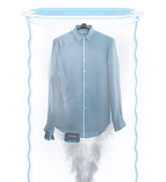 Tefal Care for you - Graphic showing Care for you getting your clothes ready