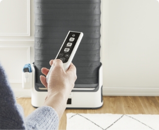 Care for you includes an intuitive remote control