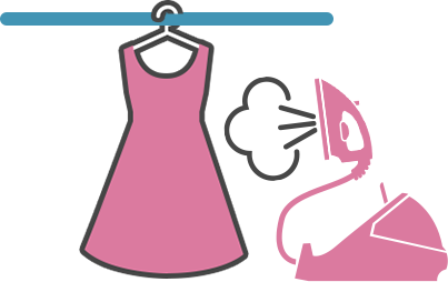 Use the jets of steam on it, you'll see the creases drop out instantly Steam